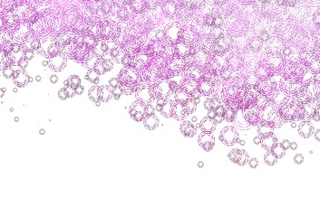 Light Pink vector backdrop with dots.