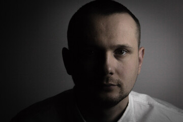 Obraz premium My self-portrait with different background solutions.