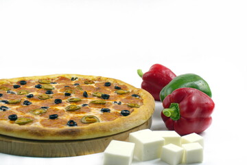 
chili pizza with pepper