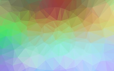 Obraz premium Light Multicolor, Rainbow vector abstract mosaic backdrop.