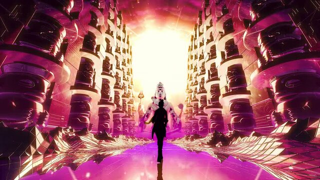 Seamless Loop LORD God SHIVA Om Naham shiva Shivaya Eternal Dance with Totems while Universe Consciousness Shine over Creation
