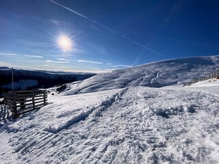 ski resort in the mountains