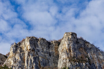 Mount Moscal seen from below. The mountain hosts a former NATO base in a secret bunker of the Allied Land Forces Command of Southern Europe.