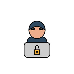 Hacker, hacker icon. Can be used for web, logo, mobile app, UI, UX