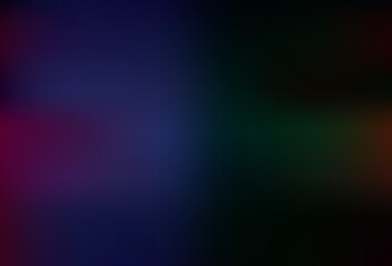 Dark Multicolor vector abstract blurred background.