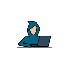 Hacker, hack icon. Can be used for web, logo, mobile app, UI, UX
