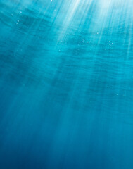Reflection of sunlight undersea