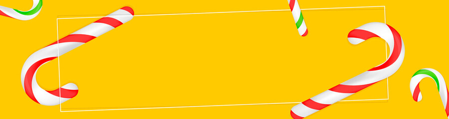 Christmas banner. Xmas creative background. Horizontal holiday poster design template, landing page. Abstract festival web banner, vector illustration