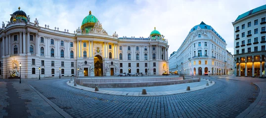  Michaelerplatz and Michaelertor landmark in Vienna, Austria © mdworschak
