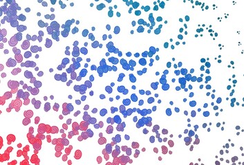 Light Blue, Red vector template with bent ribbons.