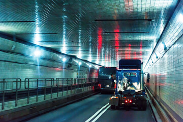 LINCOLN TUNNEL in New York City.