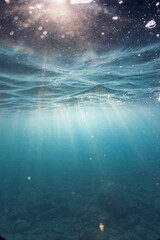 Uitzicht op onderwaterzee