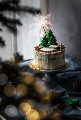 Gluten free Siberian bird cherry cake 