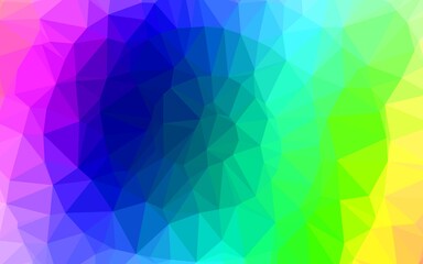 Light Multicolor, Rainbow vector polygon abstract layout.