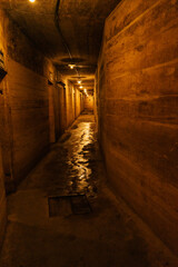 Fototapeta na wymiar Old tunnel under mountains in Vietnam war