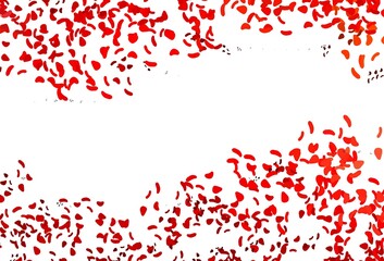 Light Red vector template with memphis shapes.