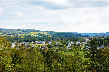 Fototapeta na wymiar Schwarzwald Blick auf Hinterzarten und Umgebung