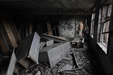 old abandoned building