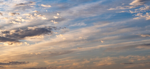 sunset clouds over the sky