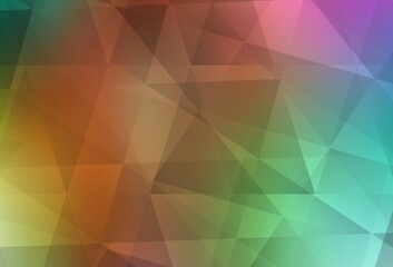Obraz premium Light Multicolor vector low poly texture.