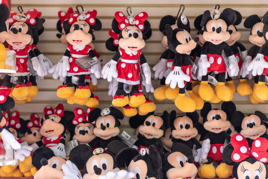 Official Disney merchandising at Disneyland Pari. August 28, 2019, Paris, France