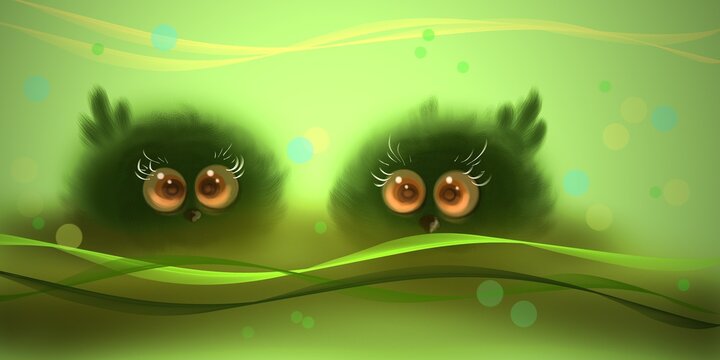 S&uuml;sse V&ouml;glein K&uuml;ken Karten Design Baby