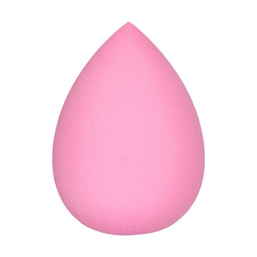 Pink Makeup Sponge Isolated On White Background. Beauty Blender