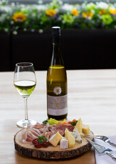 Cold cut and cheese platter