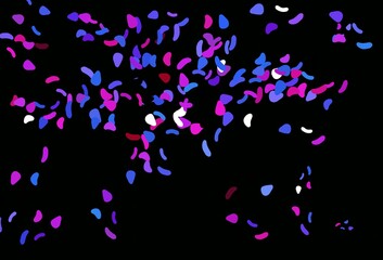 Light Blue, Red vector background with abstract forms.