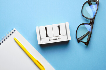 eleventh day of winter month calendar january