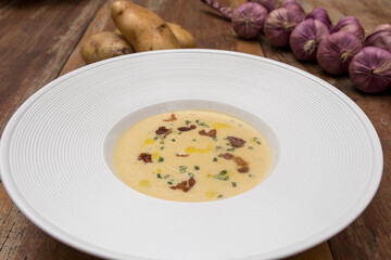 Potato soup with bacon