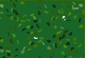 Light Green vector background with abstract forms.