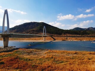 Fototapeta premium bridge over the river