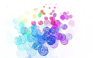 Light Multicolor vector natural backdrop with roses.