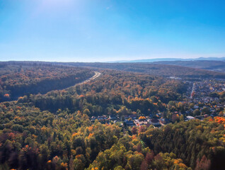 Fototapeta premium Drohnenblick