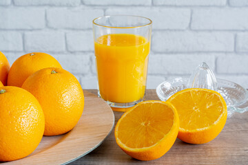 Oranges et jus d'orange