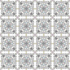seamless pattern with flowers