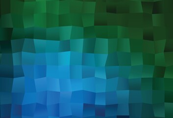 Fototapeta na wymiar Dark Blue, Green vector abstract polygonal cover.