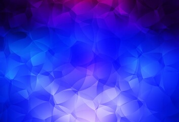 Fototapeta premium Dark Pink, Blue vector backdrop with memphis shapes.