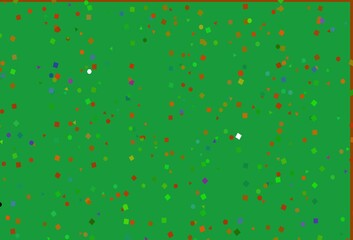 Light Multicolor, Rainbow vector backdrop with lines, circles, rhombus.