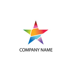 Star logo vector illustration colorful design