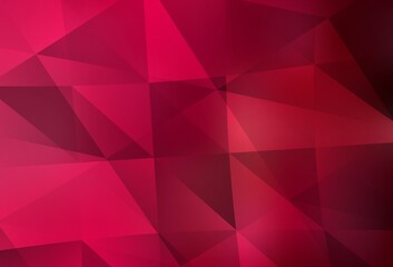 Obraz premium Light Red vector triangle mosaic background.