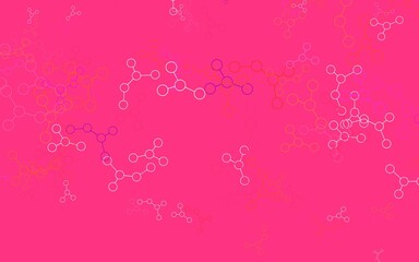 Light Pink, Red vector template with artificial intelligence structure.