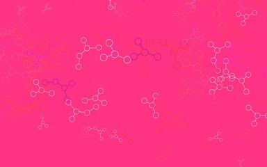 Light Pink, Red vector template with artificial intelligence structure.