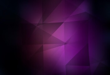 Fototapeta premium Dark Purple vector shining triangular layout.