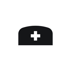Flat nurse icon design isolated on white background