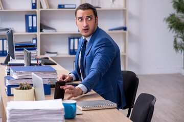 Businessman working in the office