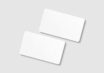 realistic blank business card mockup
