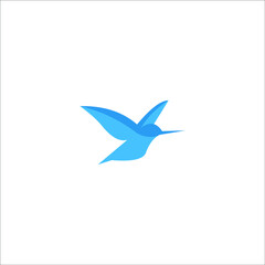 logo wing bird bisinees templet vector