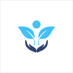 Human Leaf logo design